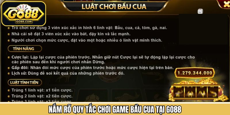 Bầu Cua - Đắm Chìm Các Ván Đấu Đầy Kịch Tính, Hấp Dẫn Go88 2 Quy luật khi tham gia vào game bầu cua dành cho hội viên